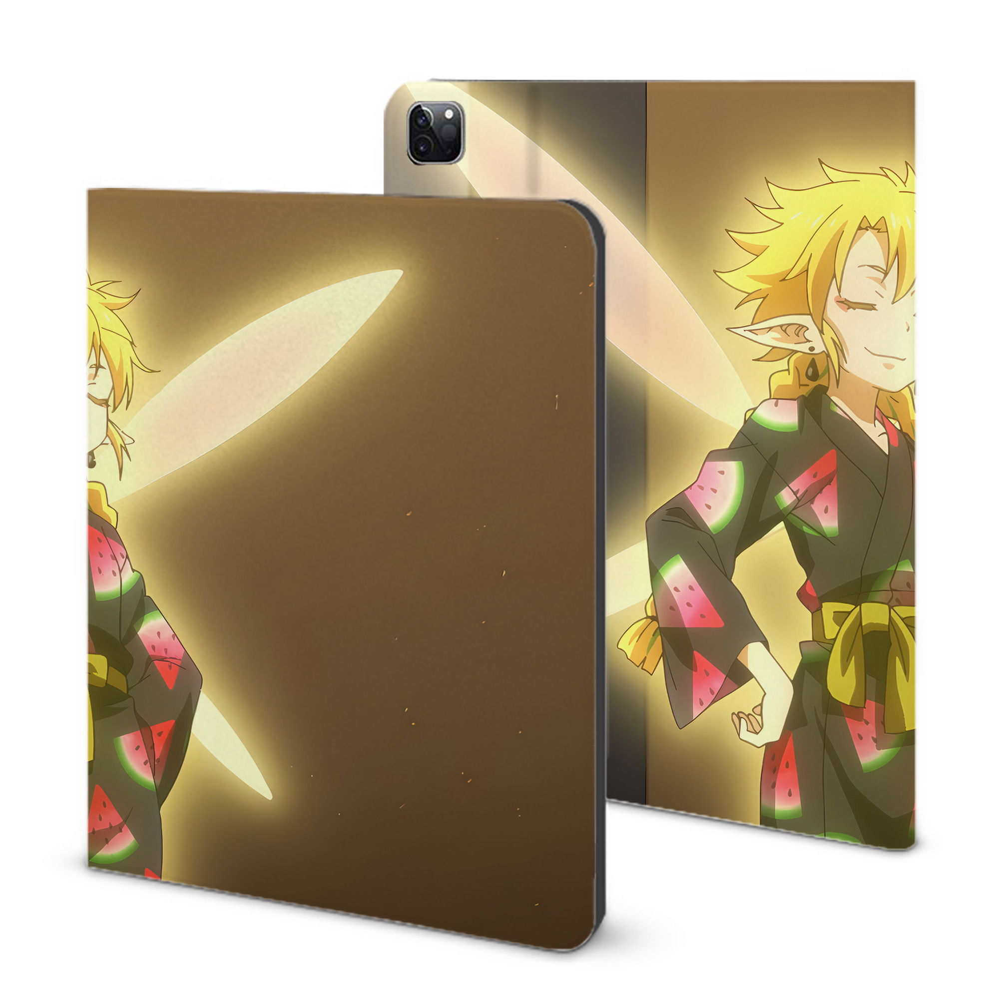 （画像用） 転スラ Regarding Reincarnated to Slime IPad ケース ブック型 PUレザー TPU 耐衝撃 軽量 薄型 ペン収納なし 全面保護 IPad 各モデル対応
